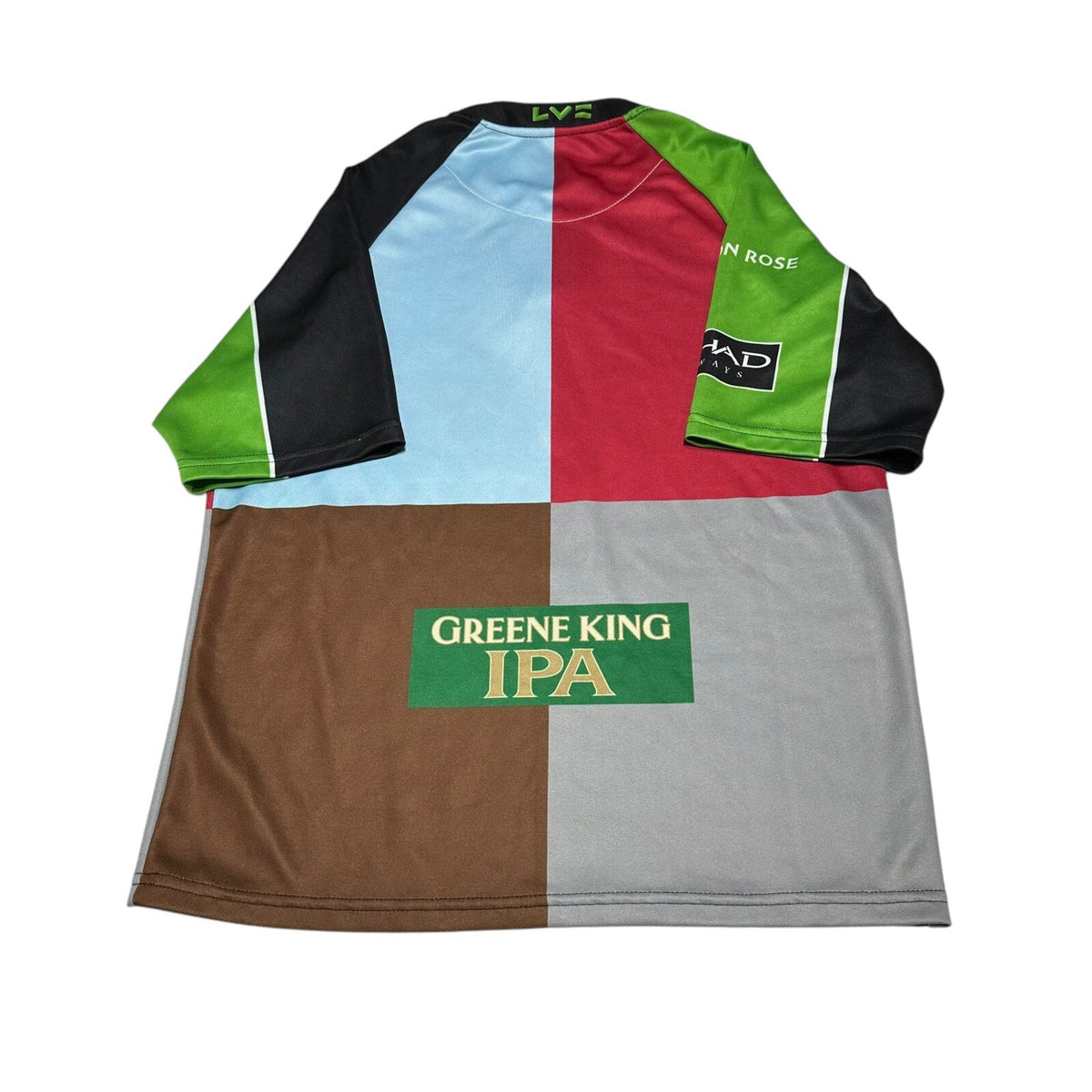 Harlequins Rugby Shirt HOME 2011/2012 Small Red Green Blue O'Neills Jersey