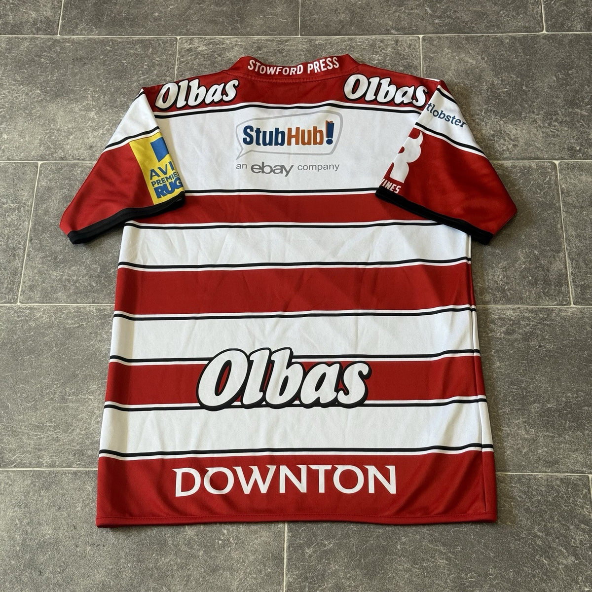 Gloucester Rugby Home Shirt 2015/2016 Medium Jersey Top
