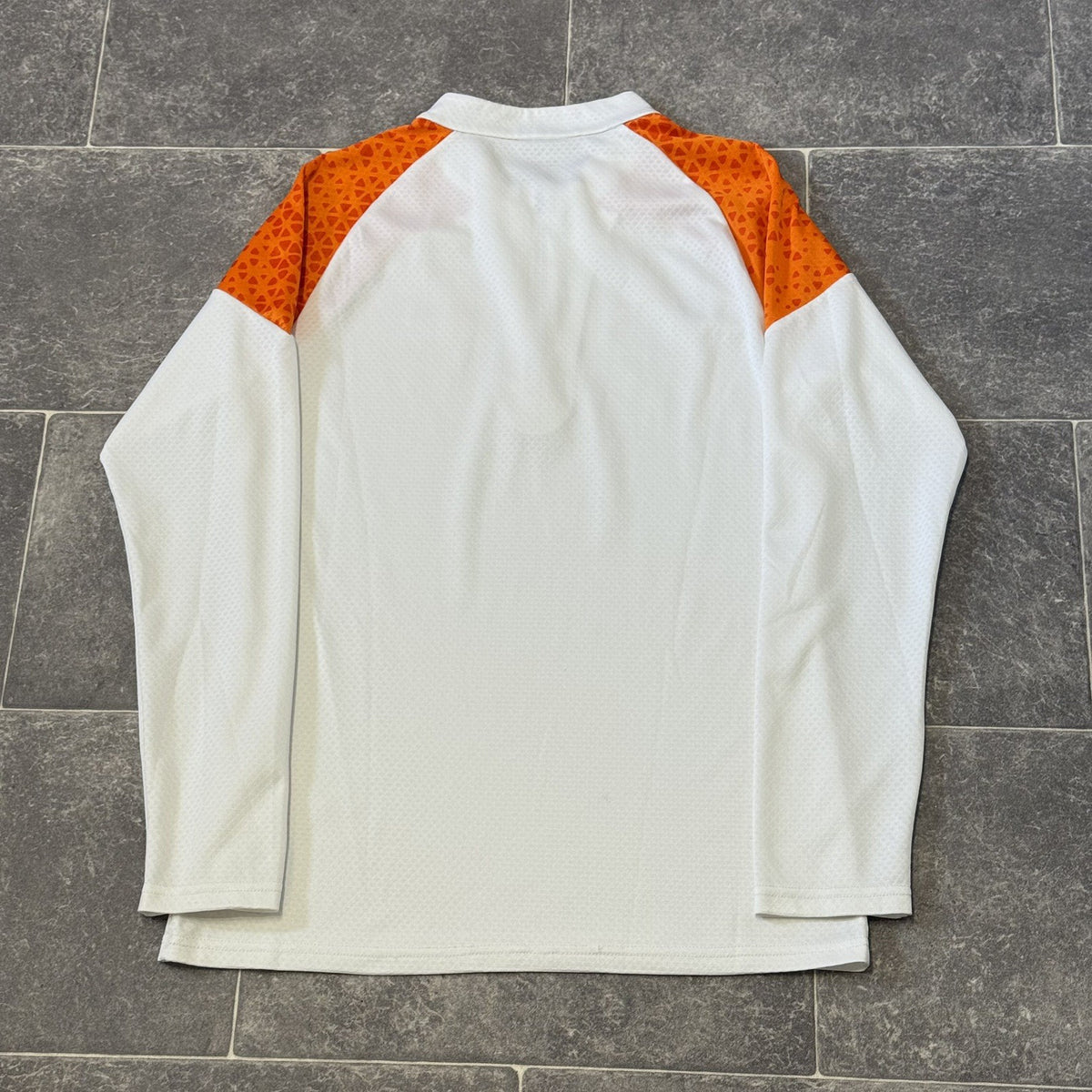 Puma Manchester City Training Fleece Shirt Mens Small White 1/4 Zip Long Sleeve
