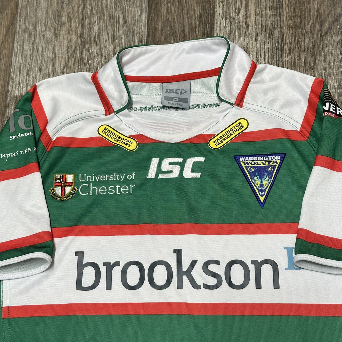 WARRINGTON WOLVES RUGBY Away Jersey 2XL Shirt #23 O’Brien ISC 2013 SIZE XXL