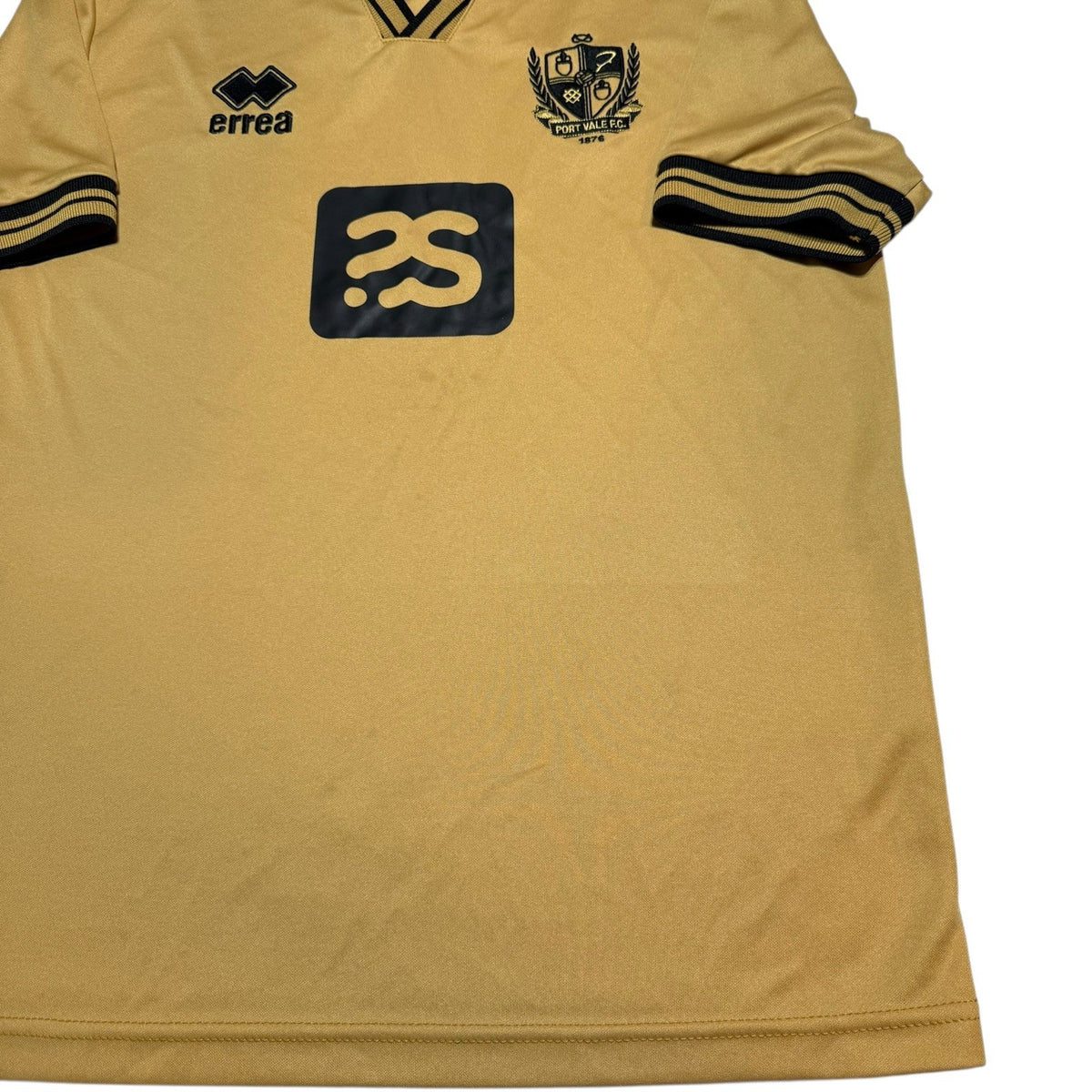 Port Vale Football Shirt Errea Football Shirt XS Men's Gold Yellow 2022