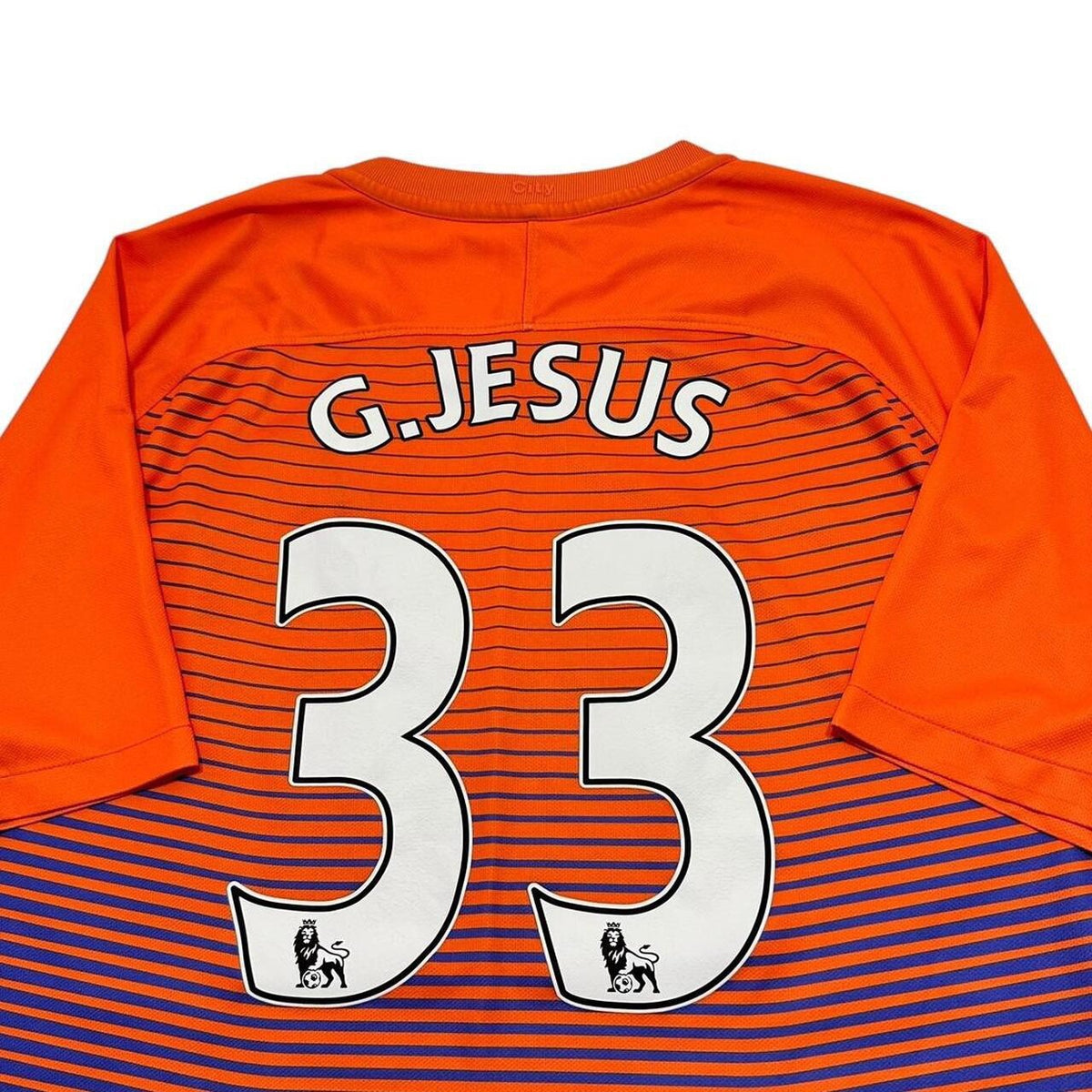 Manchester City Football Shirt 2016/17 3rd Jersey Size XL 33 Jesus