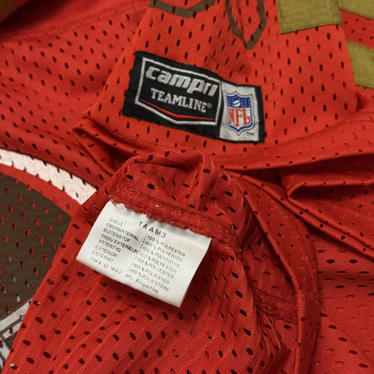 Vintage NFL San Francisco 49ers Football Jersey Shirt Number #88 CAMPRI XL ADULT