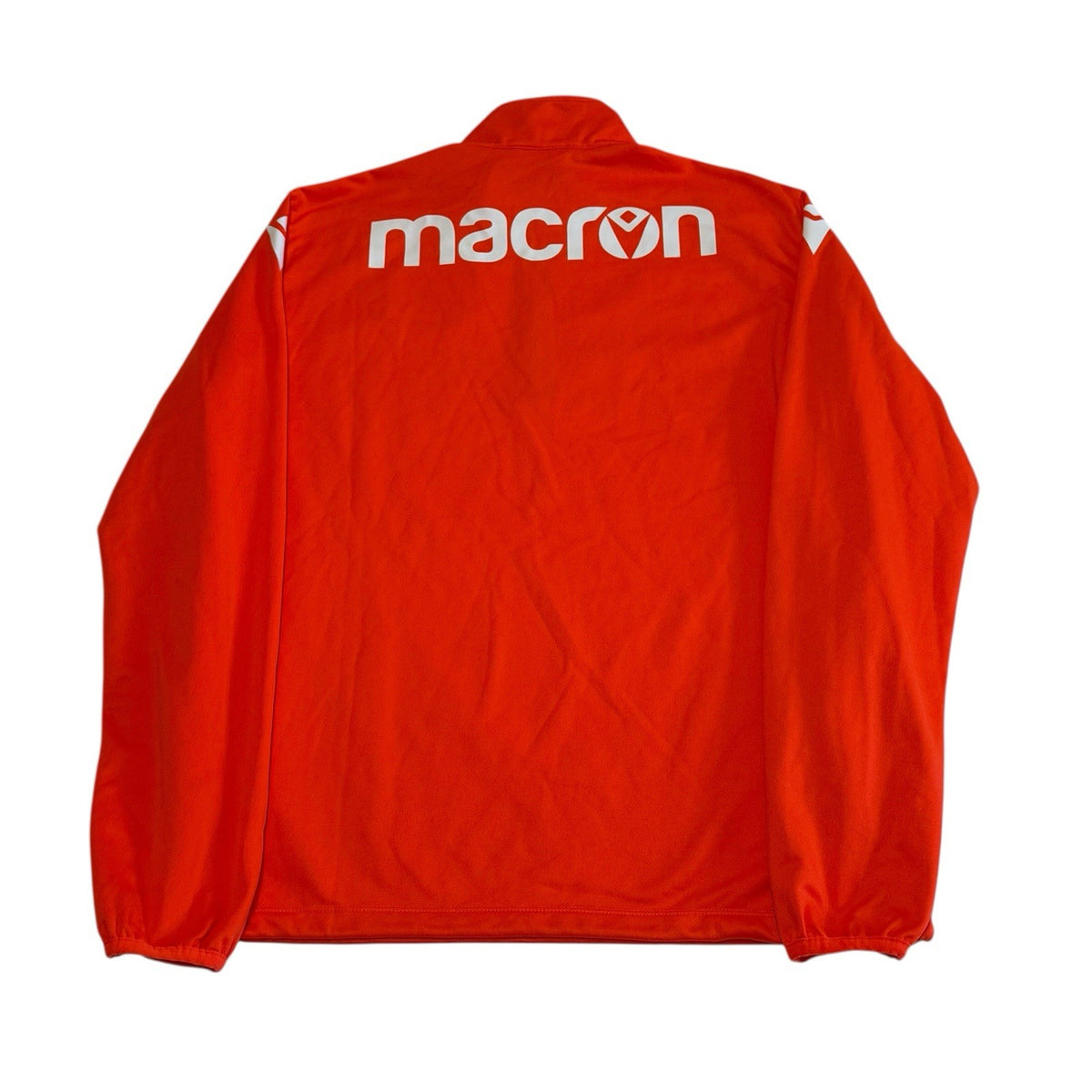 Blackburn Rovers 1/4 Zip Jacket Macron Training Top Jersey Medium Orange