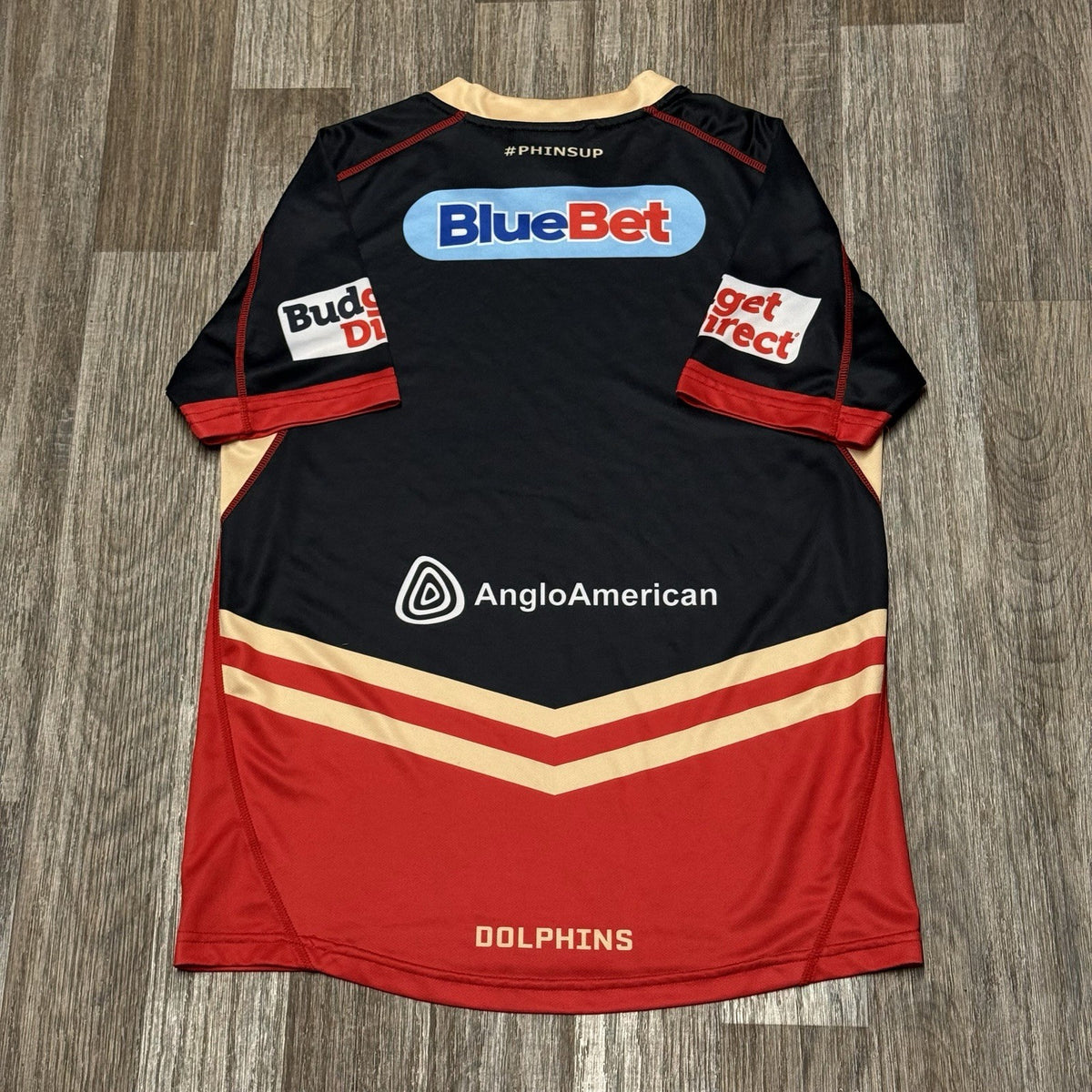 RUGBY MEN's TRAINING INDIGENOUS Dolphins NRL TOP JERSEY SMALL ADULTS