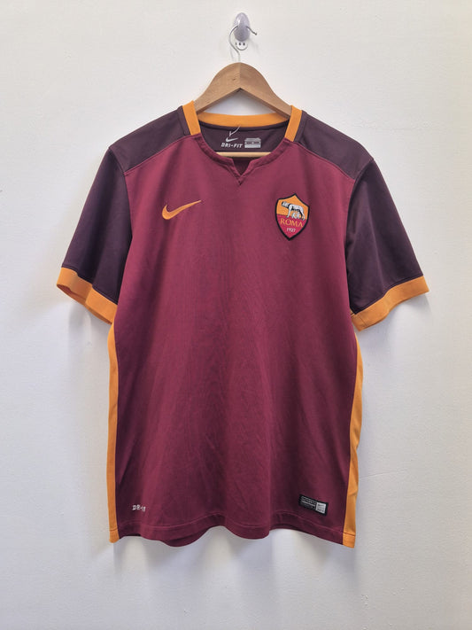 Roma 2015/16 'De Rossi 16' Home Shirt Medium