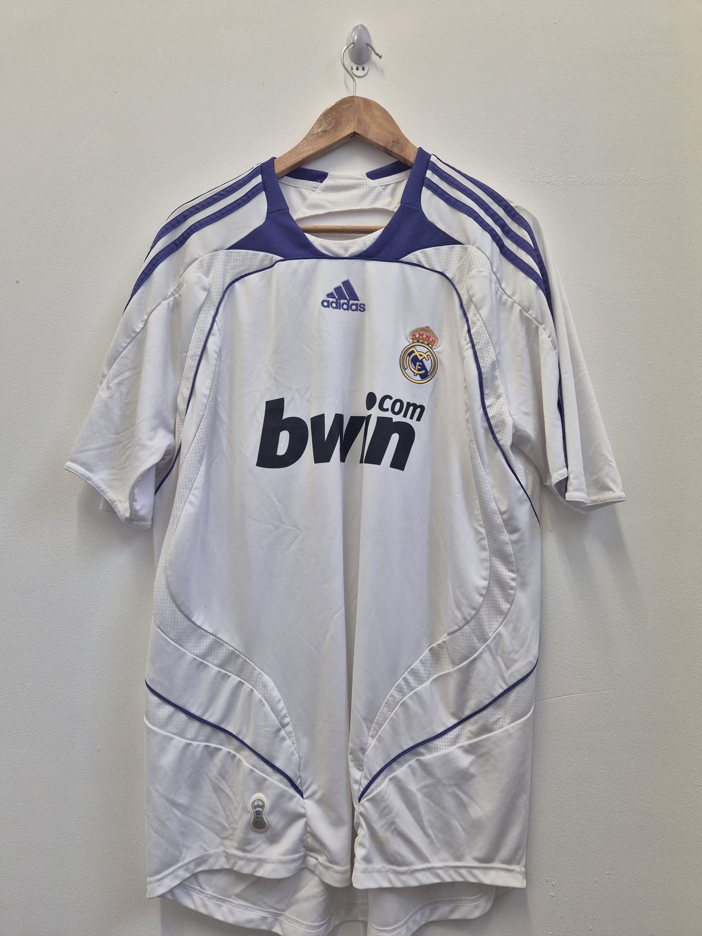 Real Madrid 2007/08 'Raul 7' Home Shirt XL