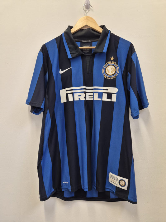 Inter Milan 2007/08 Home Shirt '100 Years' Large