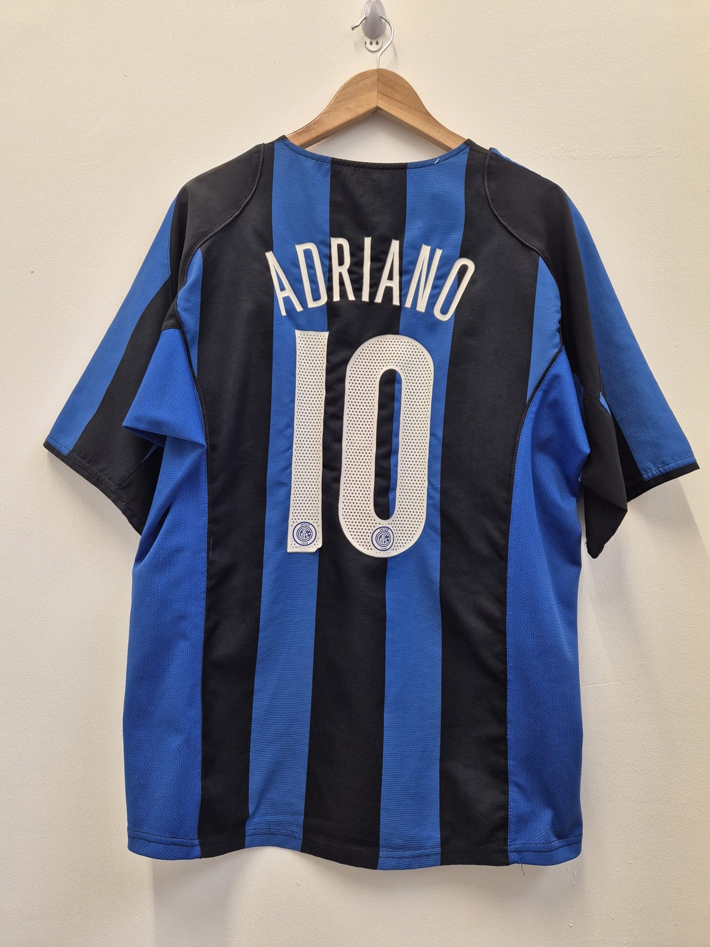 Inter Milan 2004/05 'Adriano' Home Shirt Large