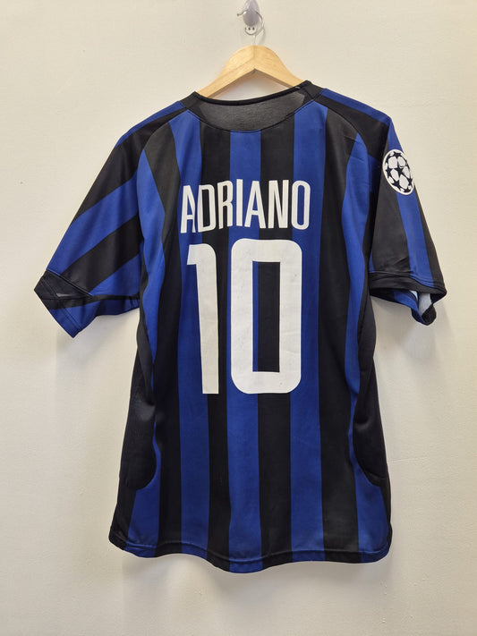 Inter Milan 2005/06 'Adriano' Champions League Home Shirt Large