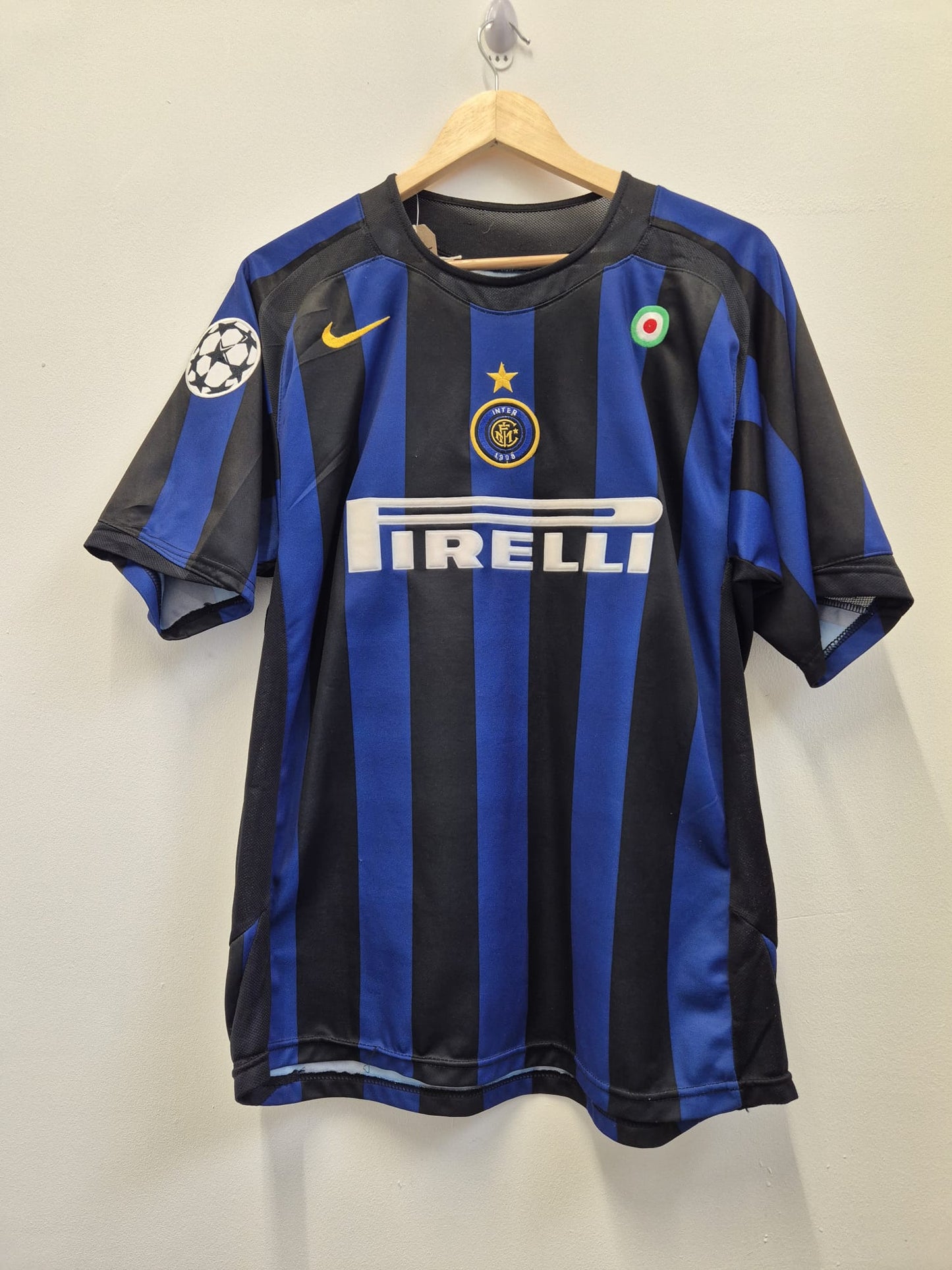 Inter Milan 2005/06 'Adriano' Champions League Home Shirt Large