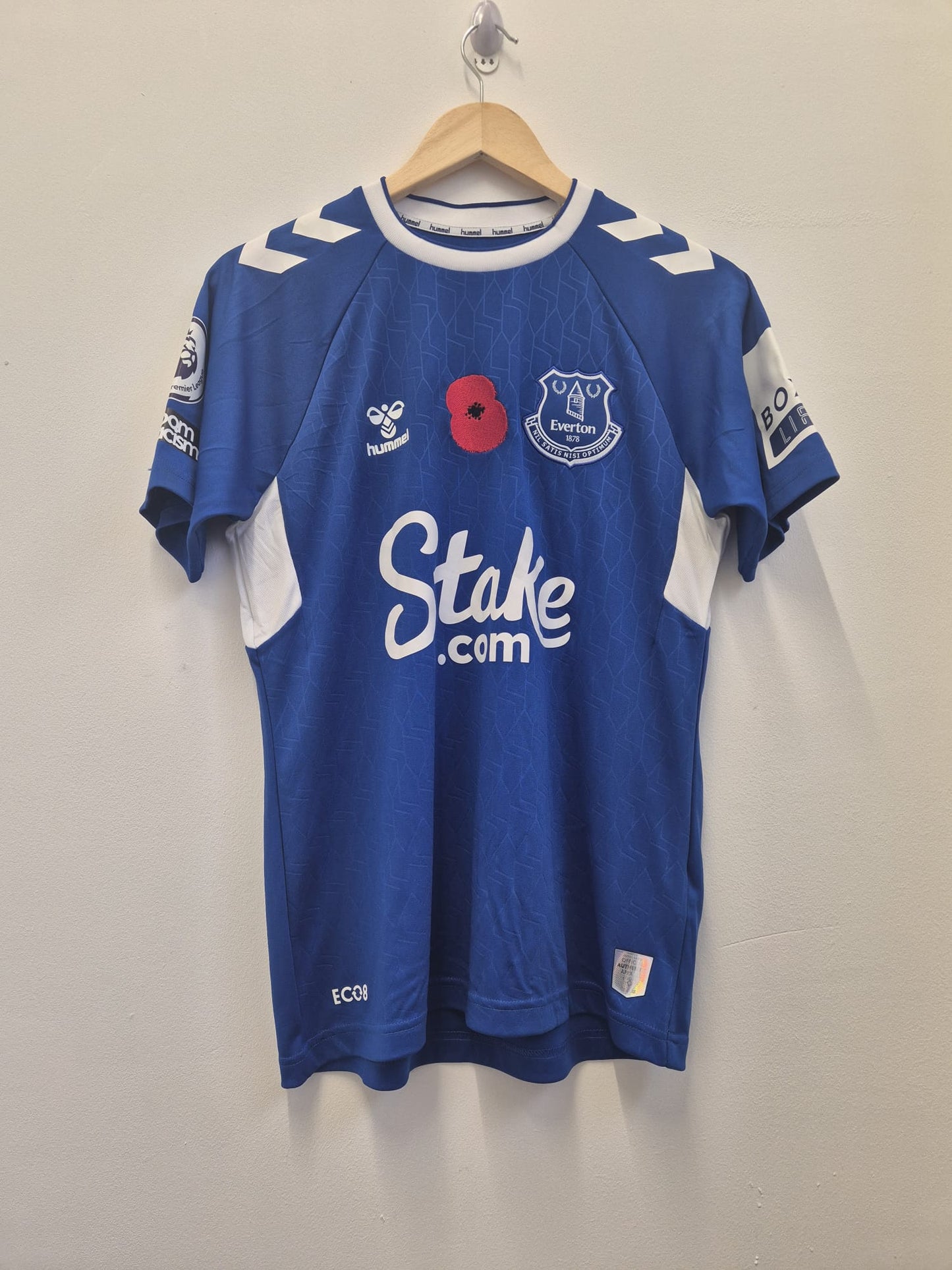 Everton 2024/25 'Patterson' Player Version Poppy Home Shirt Small