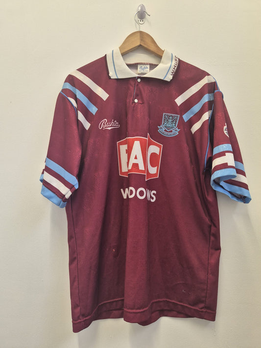 West Ham 1991/92 Home Shirt Large