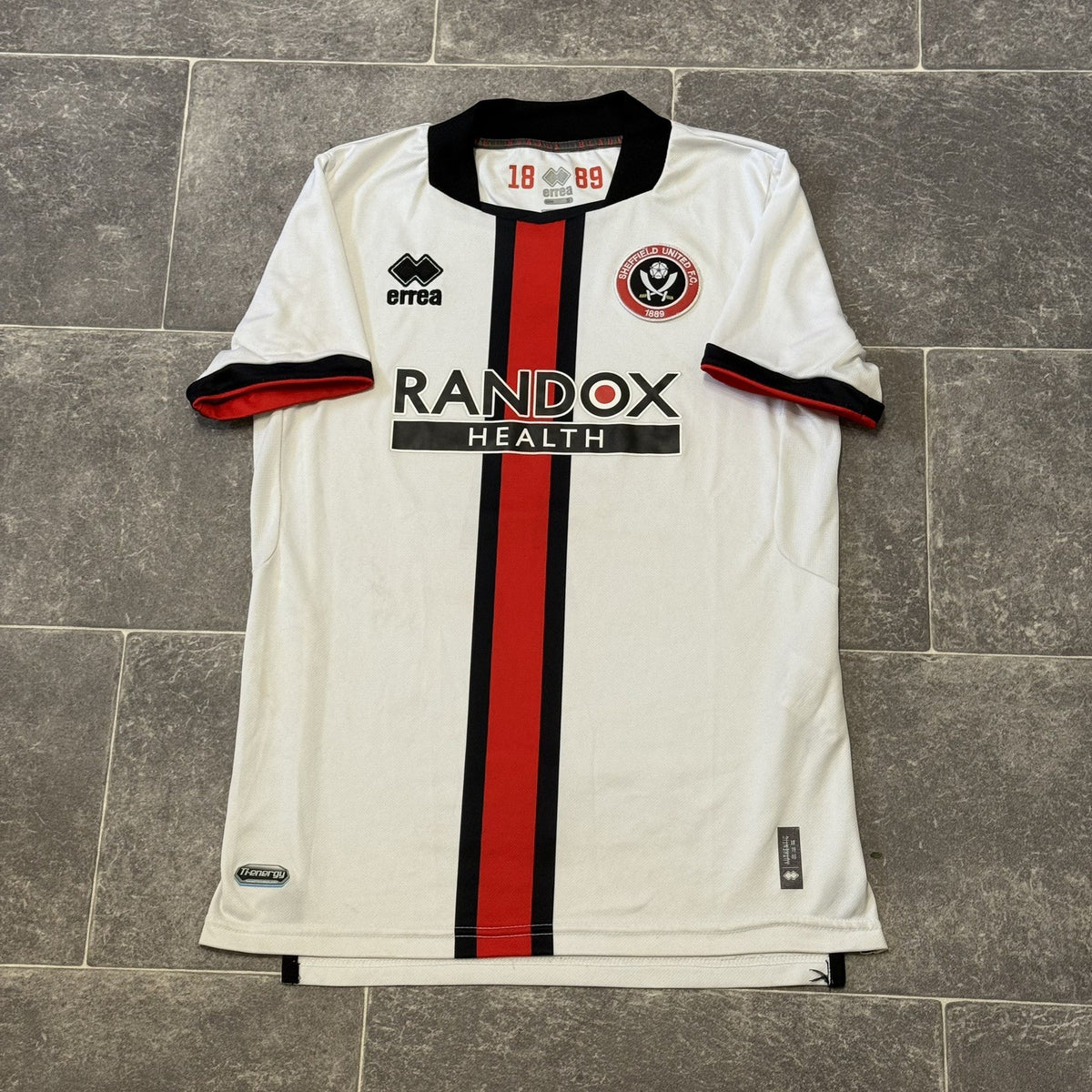 Sheffield United Football Shirt Small Errea 2022/23 Away White Soccer Jersey