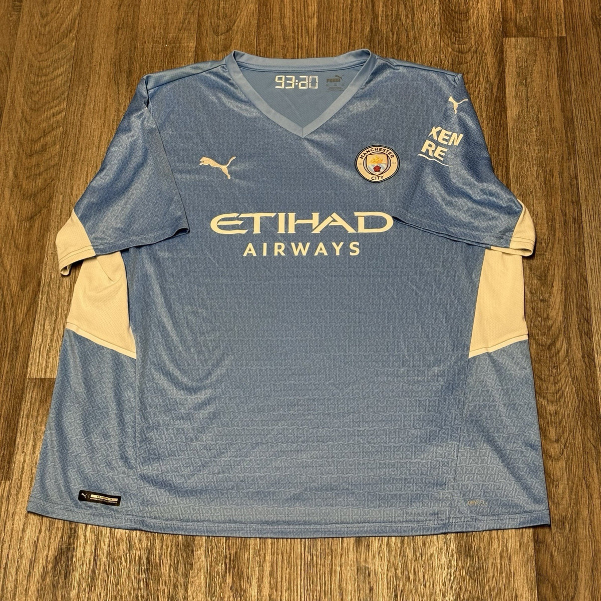 Man City 21/22 Home Football Shirt Size 3XL XXXL Blue PUMA Jersey Top Authentic