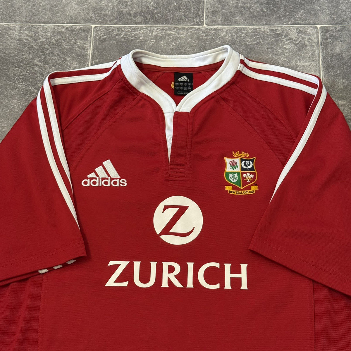 British and Irish Lions Rugby Shirt Large Adults 2005 New Zealand Tour Adidas