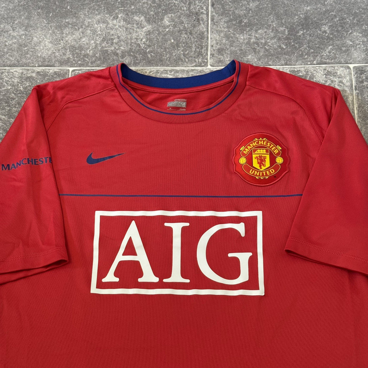 Manchester United Football Shirt Medium Adults Nike 2007/2008 Training Jersey