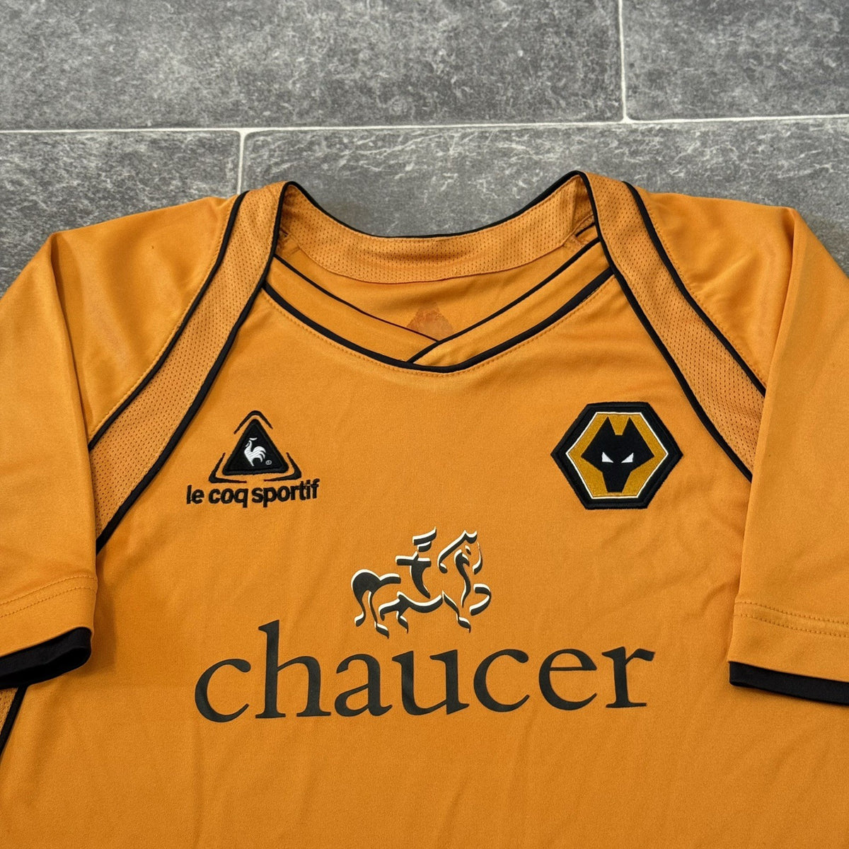 WOLVERHAMPTON WANDERERS 08-09 Wolves Football Shirt Le Coq Sportif Small/Medium