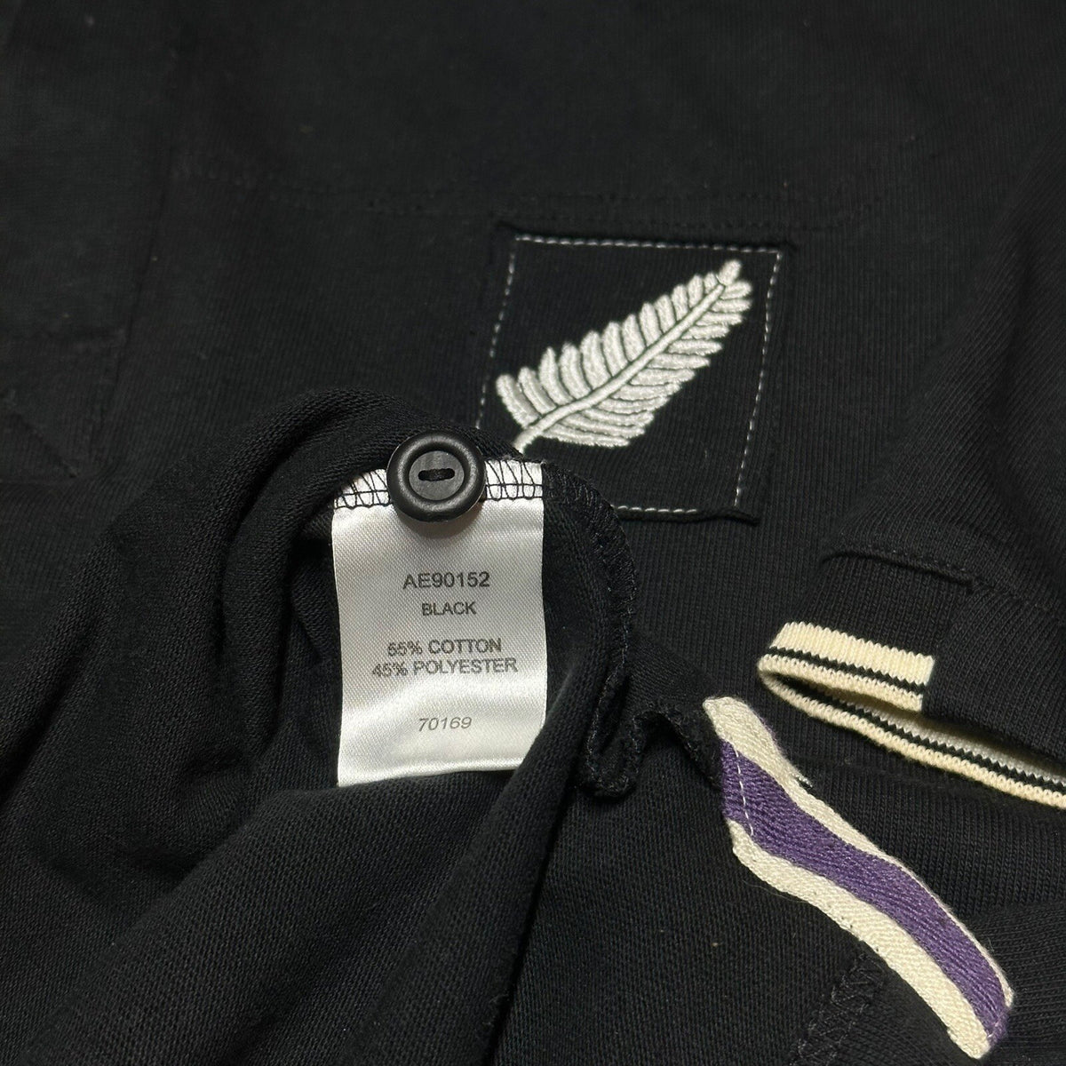 New Zealand All blacks Rugby Shirt Cotton Traders Mens Large Vintage