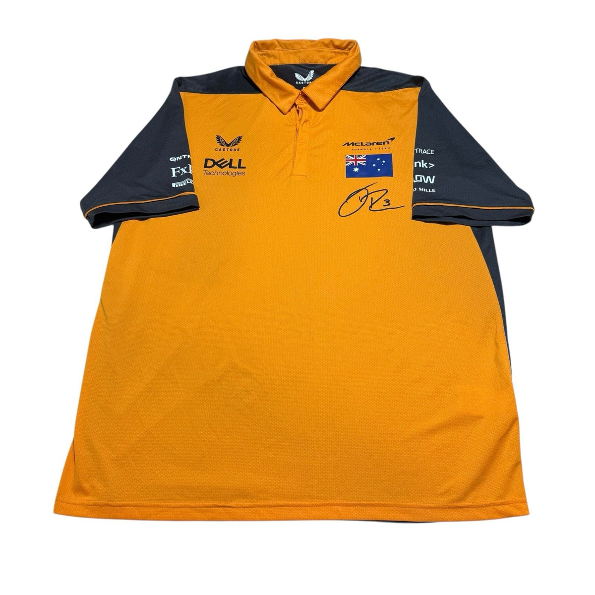Mclaren Ricciardo 3 Formula 1 Shirt Size XL Extra Large Castore