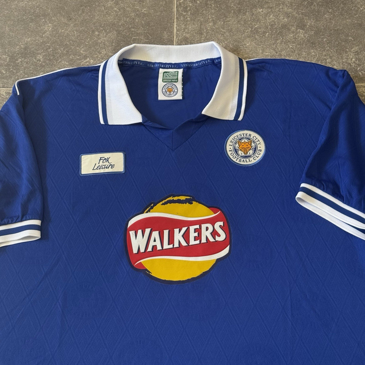 Leceister City 1998 2000 Home Shirt Size XL Extra Large Scoredraw