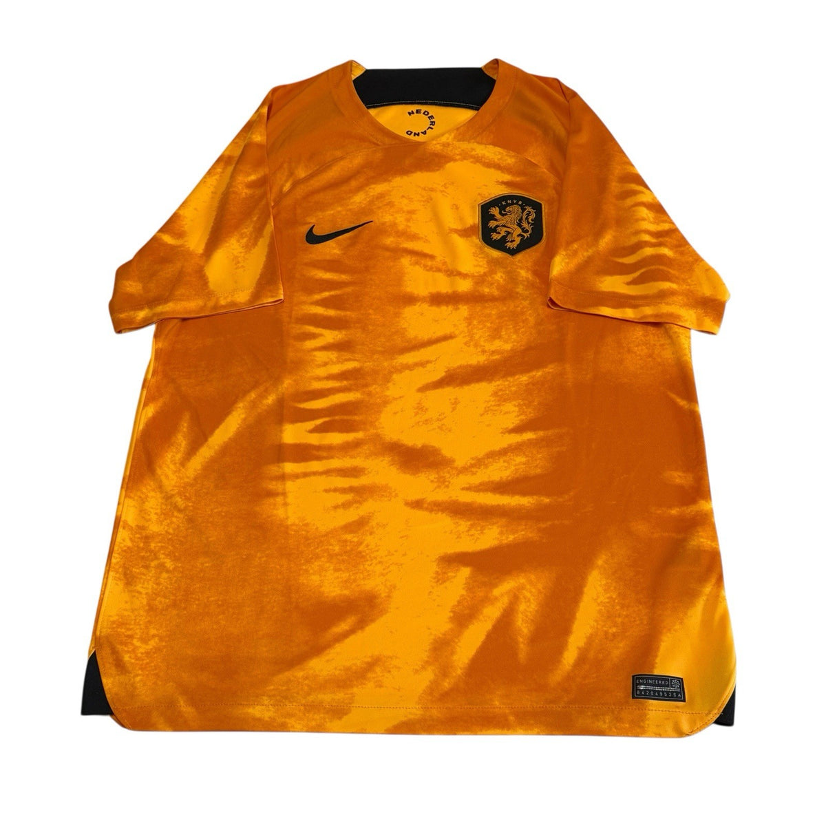 Netherlands Football Shirt Large 2022 Home Nike Orange Holland Soccer Jersey