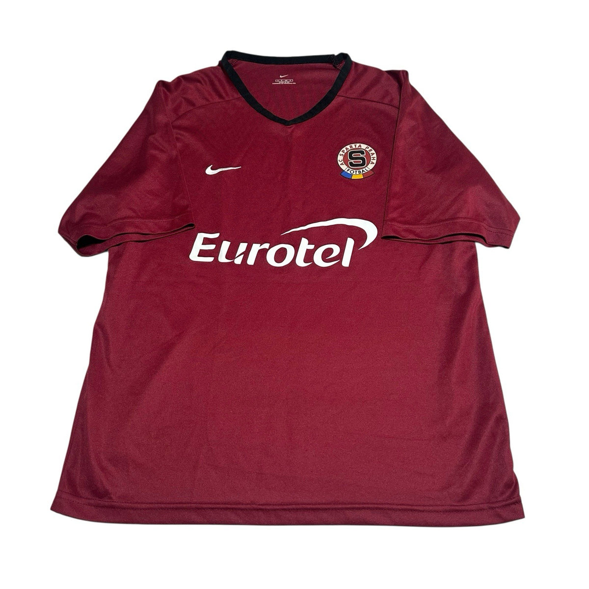 Vintage Sparta Praha 2002/03 Nike Men's Size Small Home Football Shirt Czech Rep