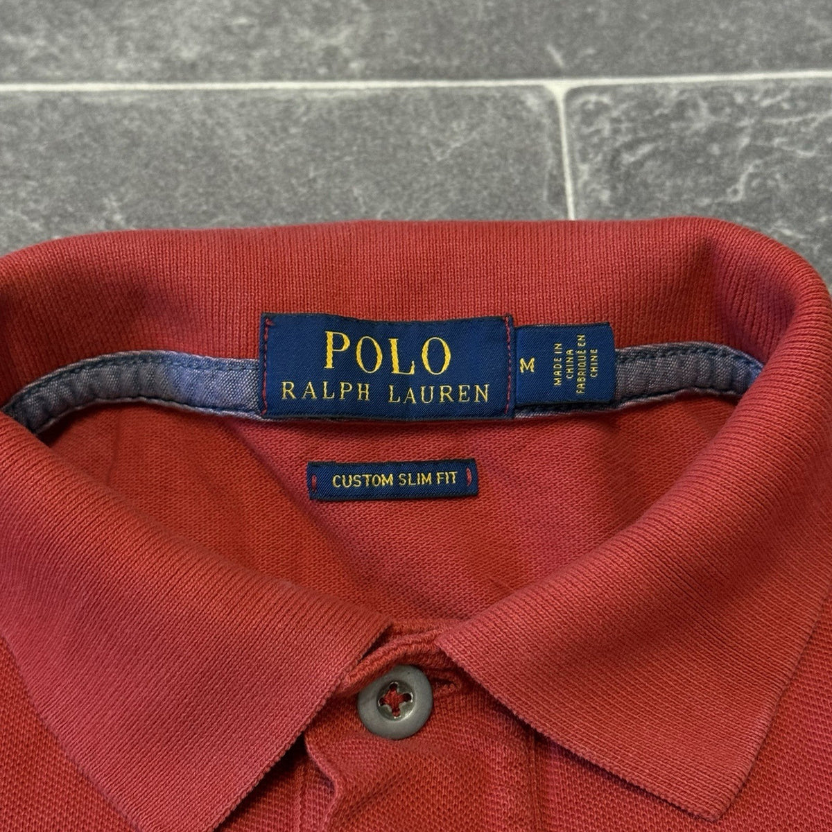 POLO RALPH LAUREN Mens Eagle Embroidered Polo Shirt Size Medium