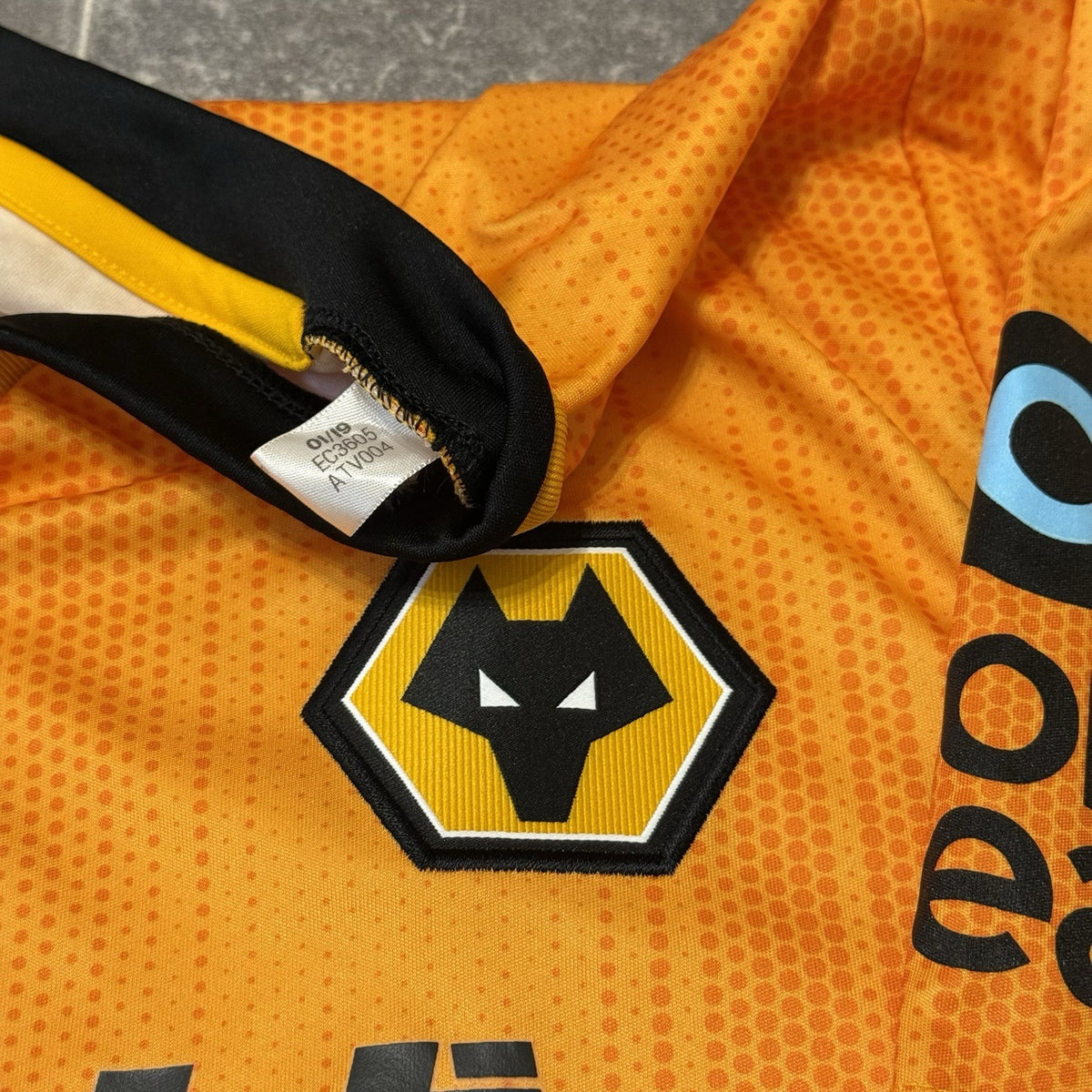 Wolverhampton Wanderers Shirt Mens Large Orange 2020/21 Home Adidas Wolves