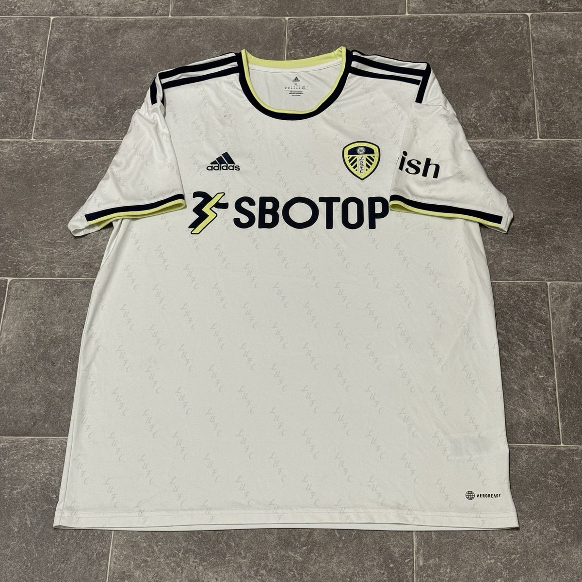 Adidas Leeds United Home Shirt Men’s XL 2022/2023 Football Jersey LUFC White