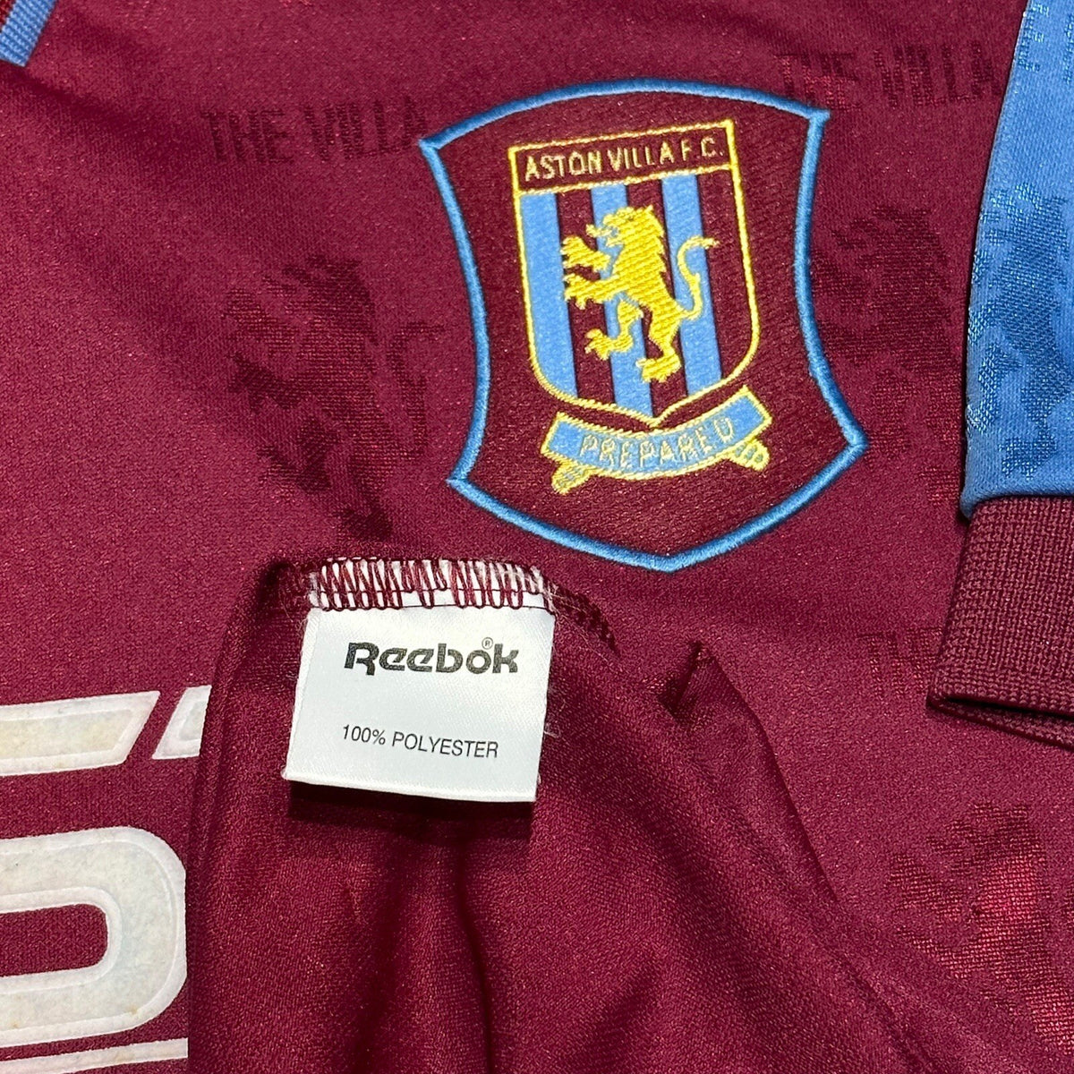 Aston Villa Reebok 1995/1996/1997 Home Football Shirt 30/32” Youth
