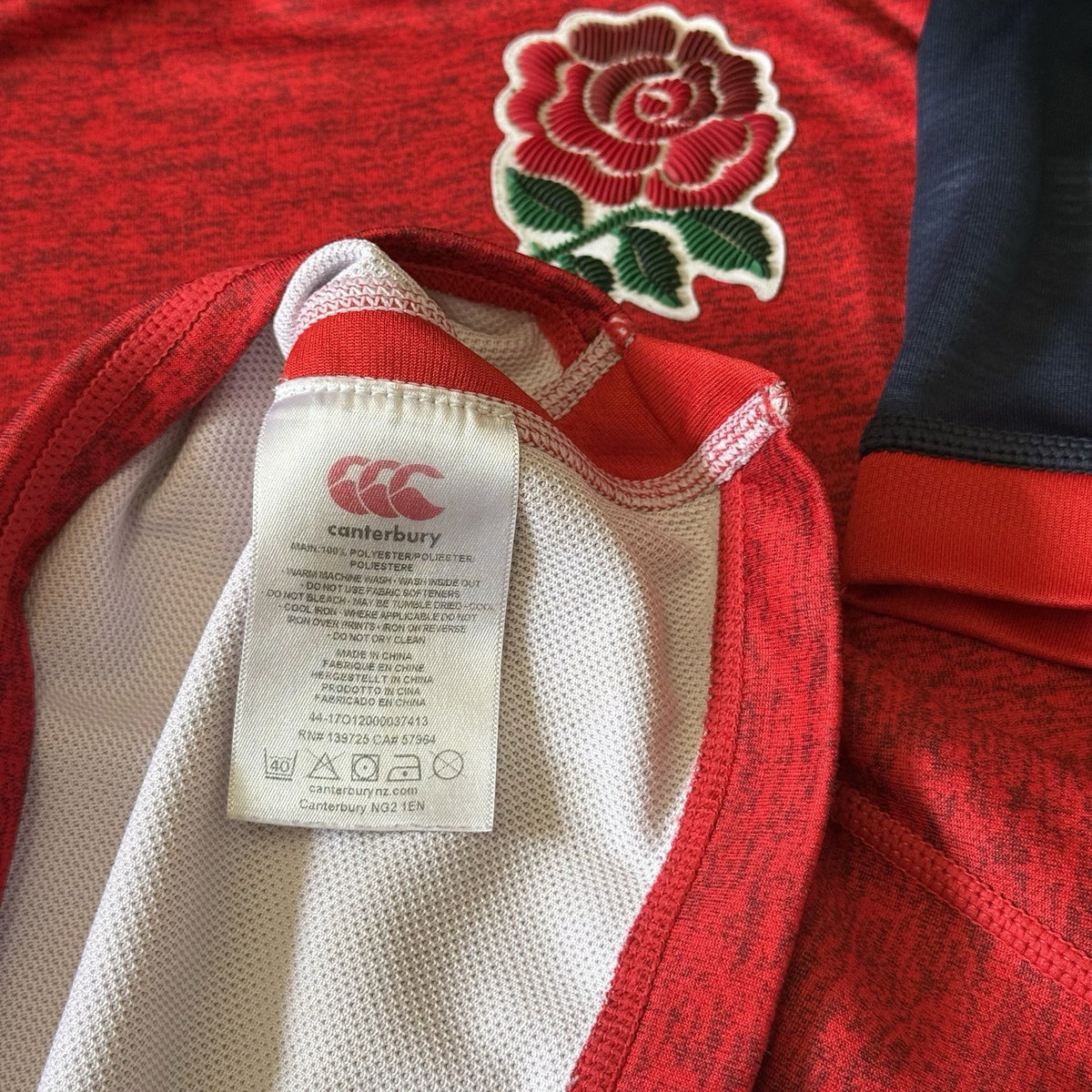 England Canterbury Rugby Shirt Large Woman’s Red Away 2019 2020 Vapodri Jersey