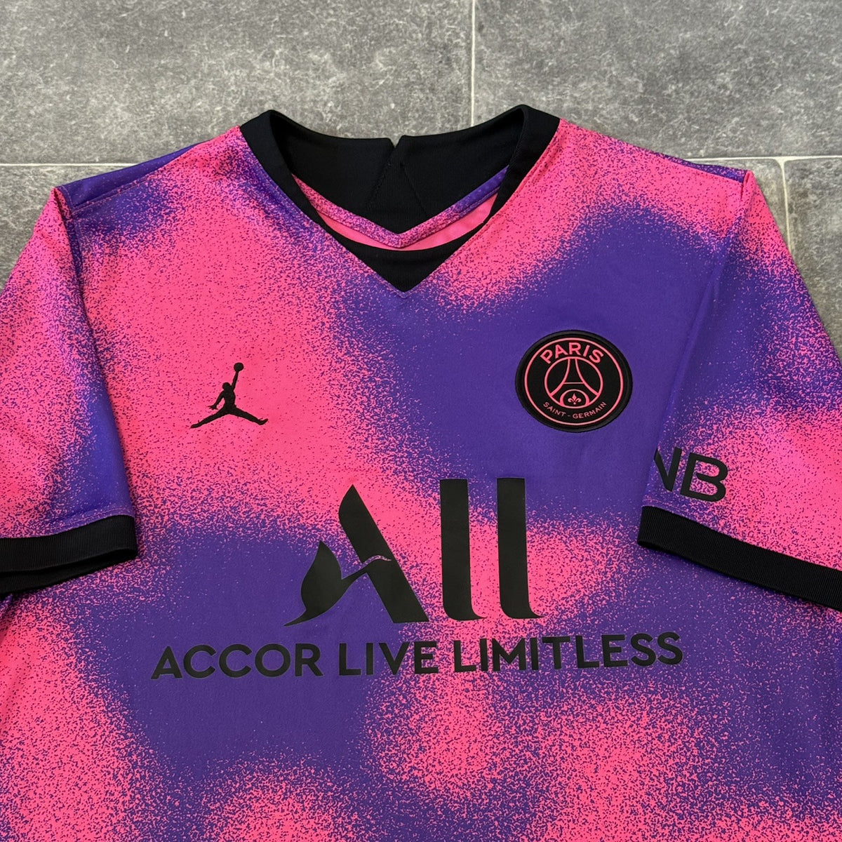 PSG Football Shirt 2020 Soccer Jersey 4th 2021 Fourth Large Adults