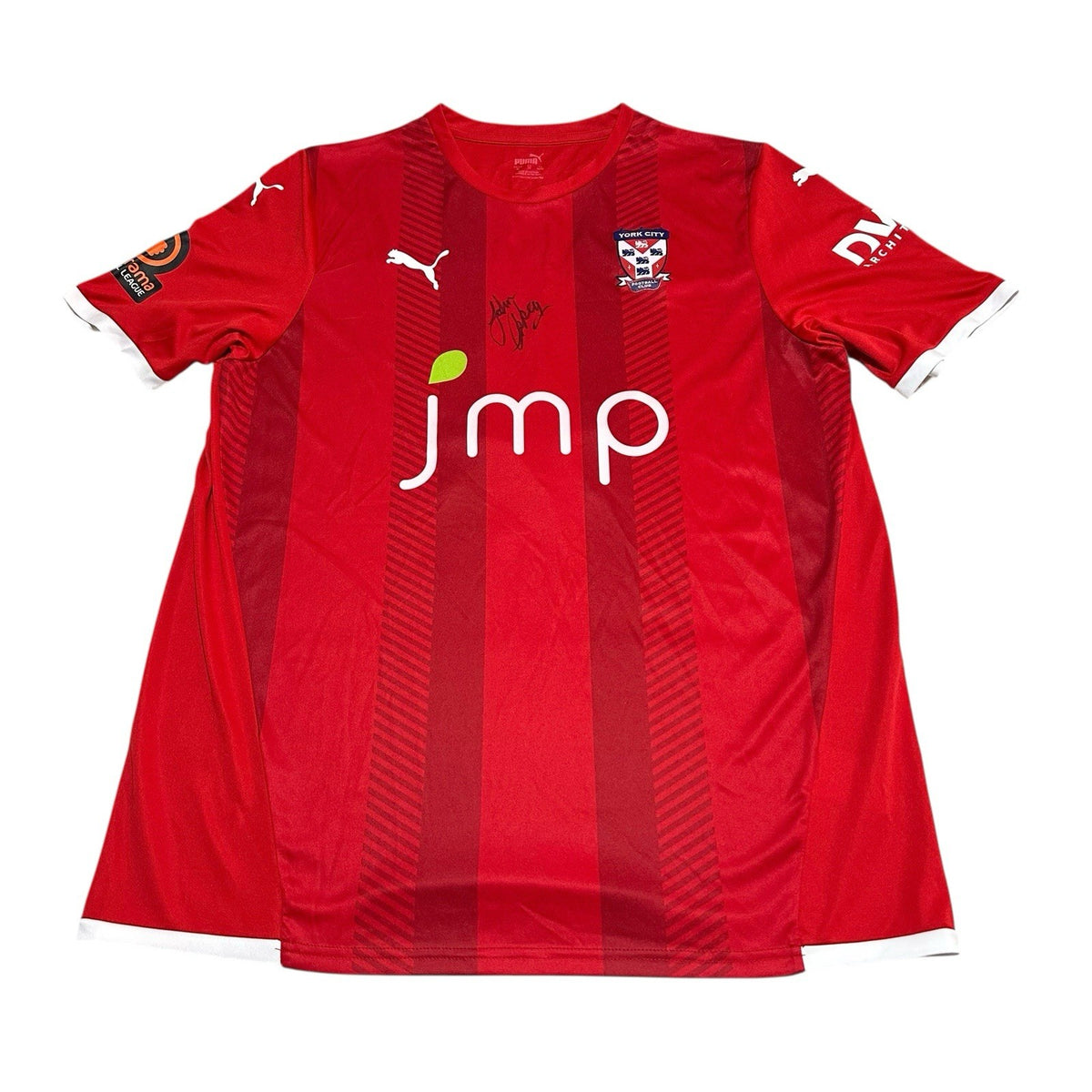 York City FC Football Shirt SIGNED 2021/22 #4 “Newton” Size XL Extra Large