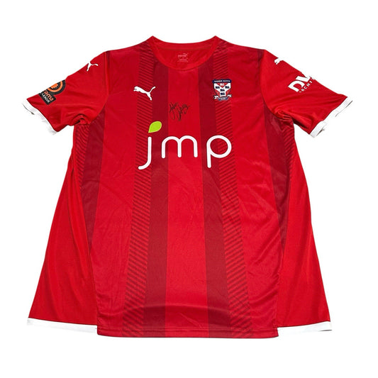 York City FC Football Shirt SIGNED 2021/22 #4 “Newton” Size XL Extra Large