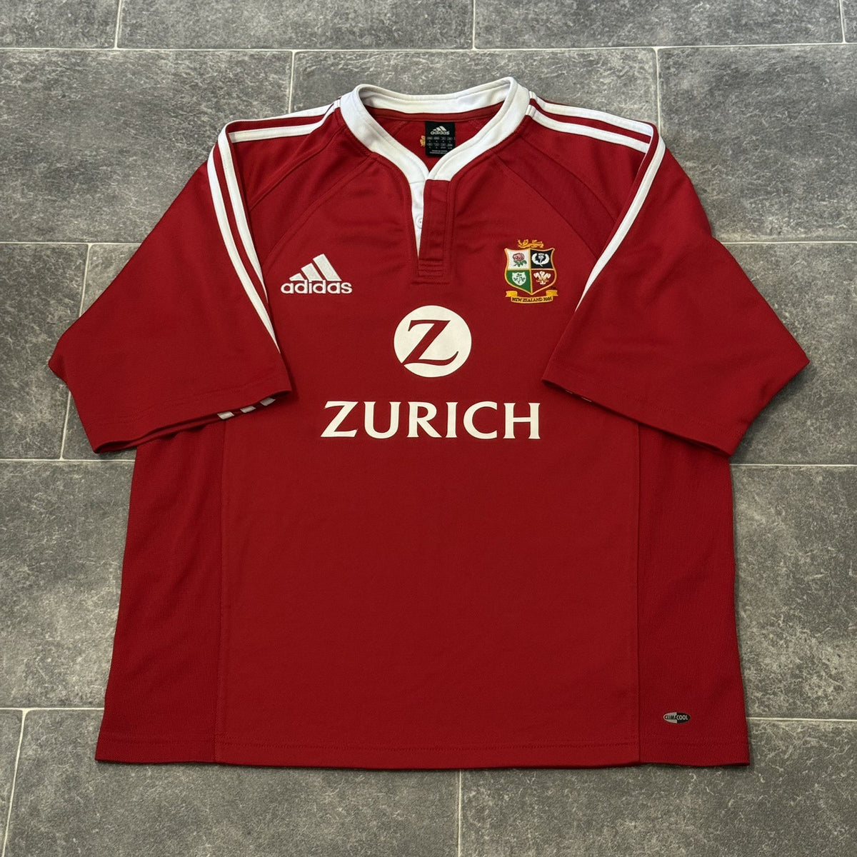 British and Irish Lions Rugby Shirt Large Adults 2005 New Zealand Tour Adidas