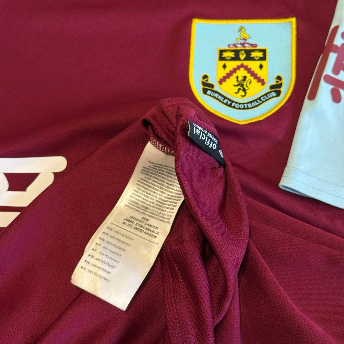 Burnley Home Football Shirt 2020/21 Adults Medium Umbro