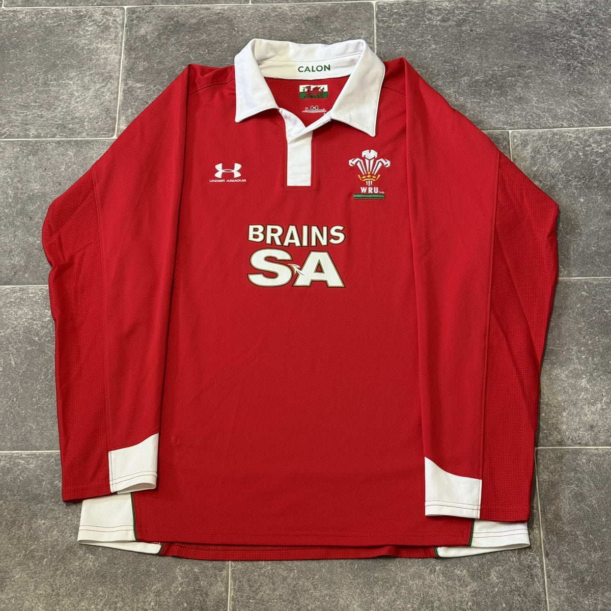 Wales Home Rugby Jersey Long Sleeve Under Armour 2008/09 Size XL Extra Large