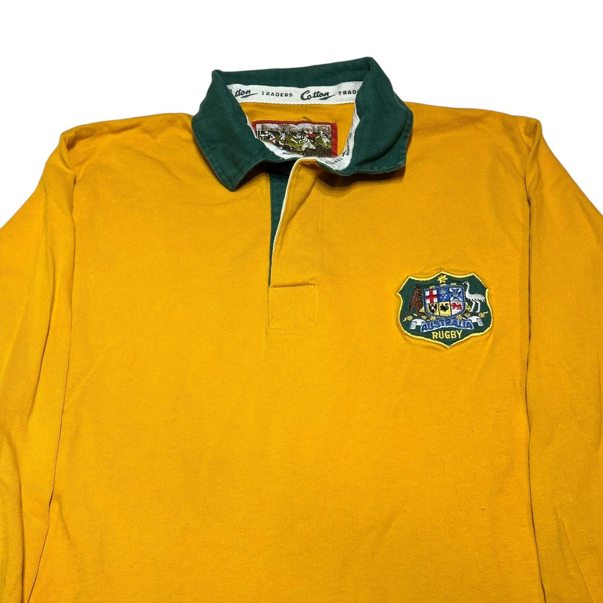 Vintage 90s Australia Rugby Shirt Cotton Traders Mens Medium Wallabies