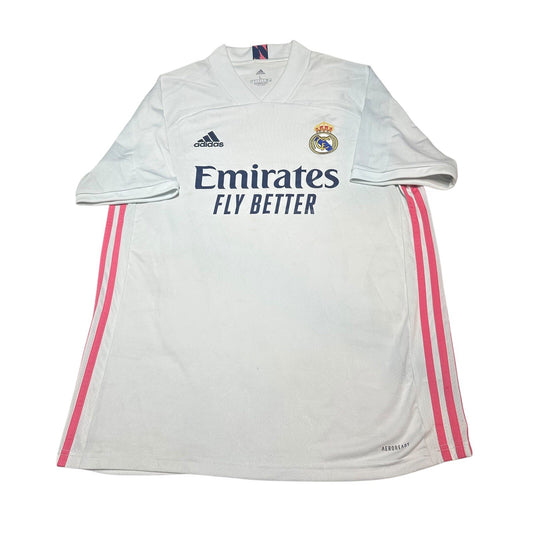 REAL MADRID 2020/2021 HOME SHIRT FOOTBALL ADIDAS SOCCER JERSEY SIZE L ADULT