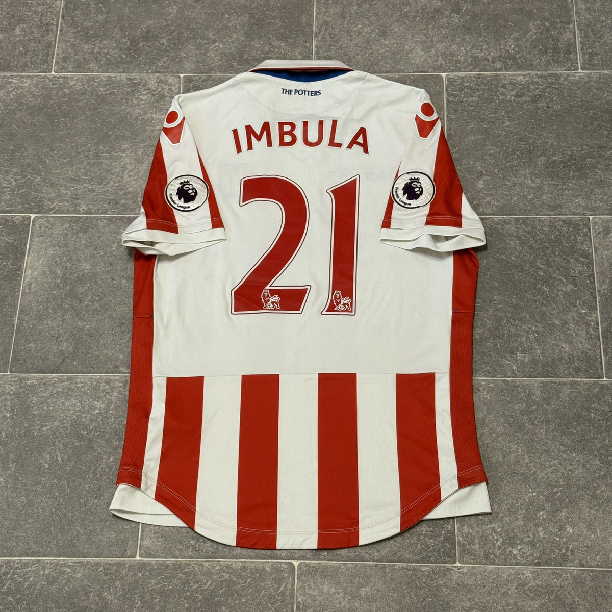 Stoke City Home Football Shirt 2016/17 Adults Medium Macron #21 Imbula