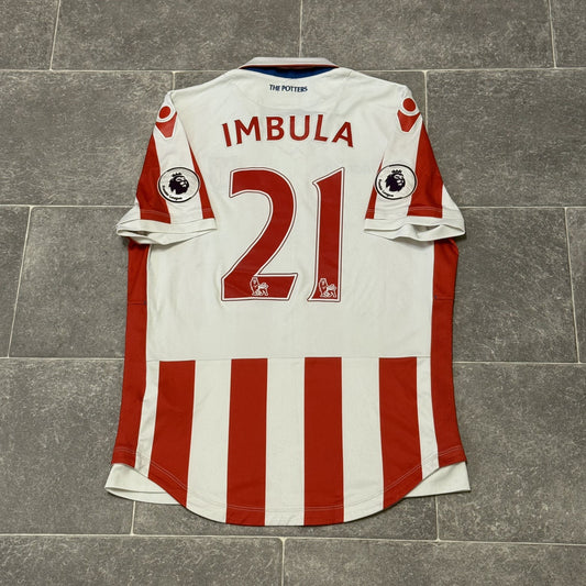 Stoke City Home Football Shirt 2016/17 Adults Medium Macron #21 Imbula