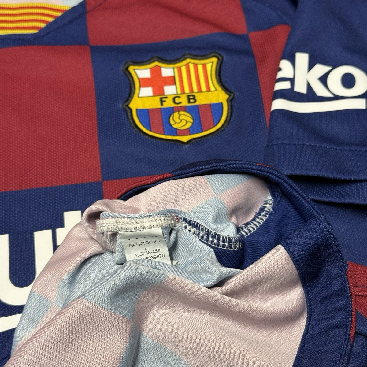 Original Barcelona Home Shirt 2019/20 Womans Large