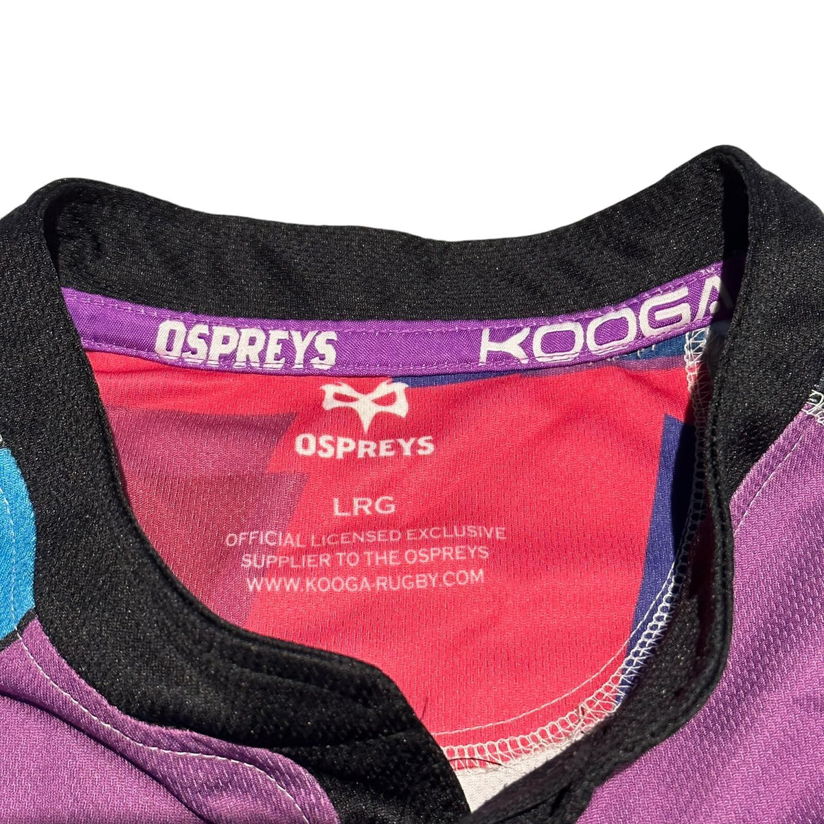 Ospreys Rugby Training Shirt 2010/2011 Kooga Large L Jersey Blue Purple Top B3H
