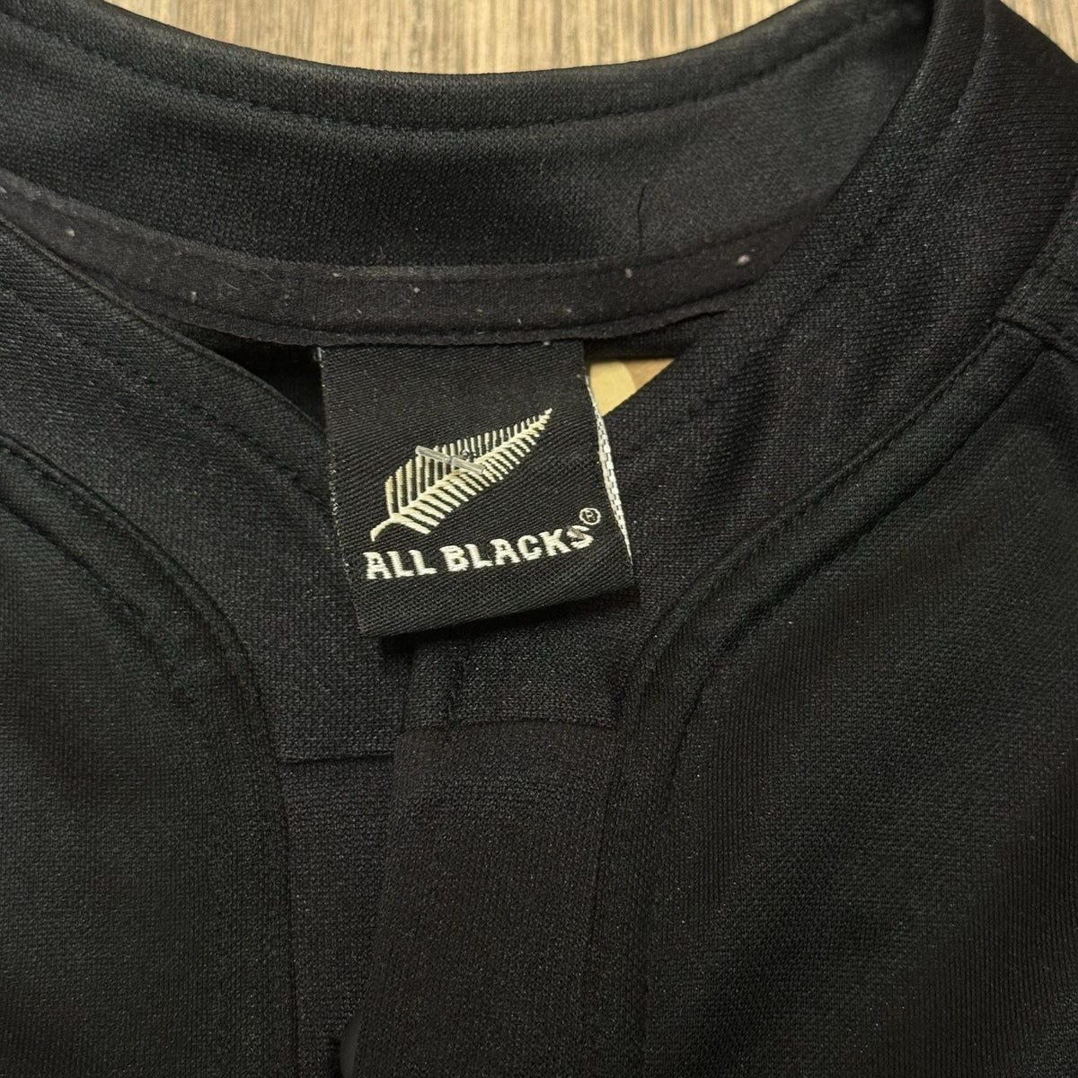 New Zealand All Blacks Shirt Mens Small Black Rugby Jersey Adidas Polyester