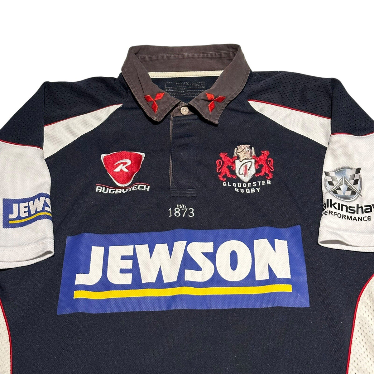 GLOUCESTER RUGBY SHIRT XXL 2007-2008 RUGBYTECH JERSEY TOP
