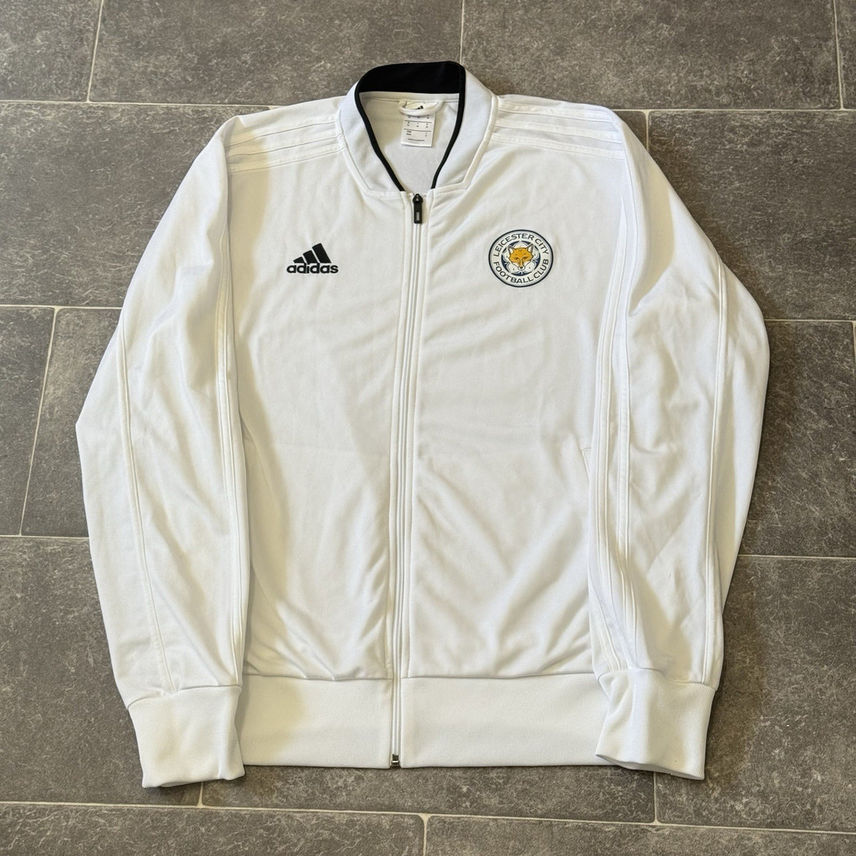 Leicester City Football Jersey Tracksuit Top 2018 Adidas Zip Mens Adult Medium