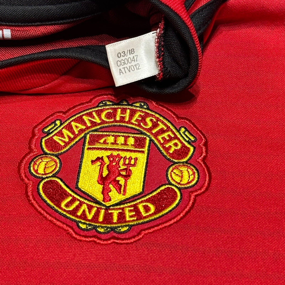 Manchester United 2018 2019 Home Shirt Adidas Long Sleeve Jersey Size XL