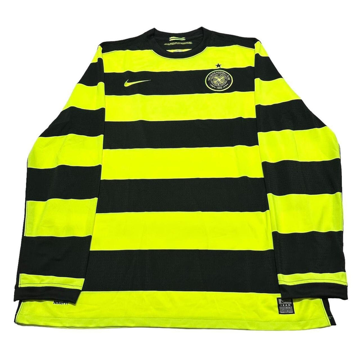 CELTIC PLAYER ISSUE AWAY FOOTBALL LONG SLEEVE NIKE SHIRT JERSEY SZ XL