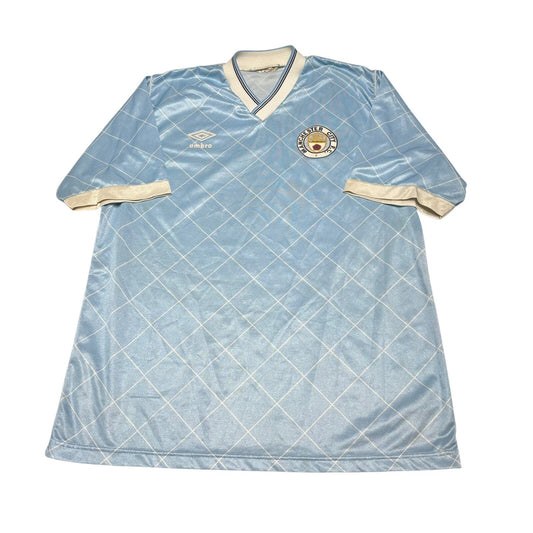 Original Authentic Umbro Manchester City 1987/1988 Home Shirt Mens Medium